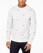 Club Room Men's Whale-embroidered Sweater, Created For Macy's