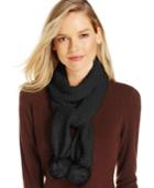 Charter Club Chenille Pom Pom Scarf, Only At Macy's
