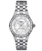 Tissot Women's Swiss Automatic Lady Diamond Accent Stainless Steel Bracelet Watch 35mm T0722071111600