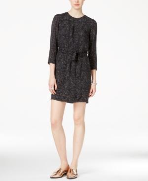 Armani Exchange Three-quarter-sleeve Printed Dress, A Macy's Exclusive