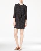 Armani Exchange Three-quarter-sleeve Printed Dress, A Macy's Exclusive