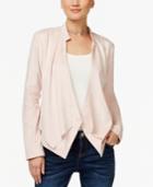 Inc International Concepts Draped Faux-suede Jacket, Only At Macy's