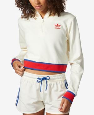 Adidas Originals Cropped Half-zip Hoodie