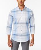 Alfani Men's Morris Plaid Button-down Cotton Shirt, Only At Macy's