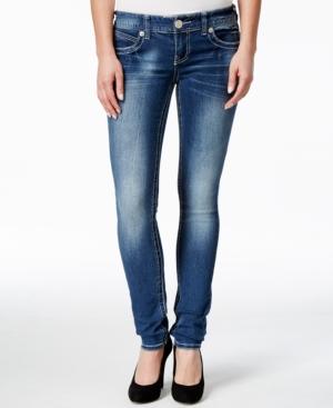 Ariya Juniors' Embellished San Juan Wash Skinny Jeans