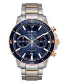 Bulova Men's Chronograph Marine Star Two-tone Stainless Steel Bracelet Watch 45mm