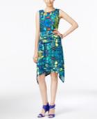 Ny Collection Printed Cutout A Line Dress