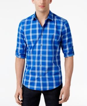 Alfani Men's Jacobs Plaid Cotton Shirt, Only At Macy's
