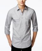 Calvin Klein Men's Marquis Dobby Long-sleeve Shirt