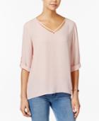 Hippie Rose Juniors' High-low Crisscross Top
