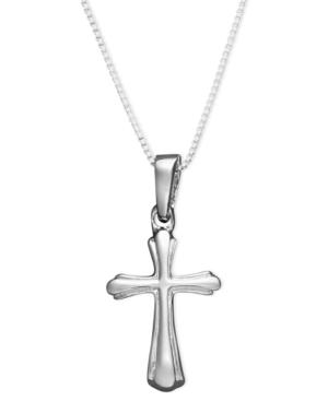 Giani Bernini Sterling Silver Necklace, Small Cross Pendant