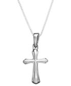 Giani Bernini Sterling Silver Necklace, Small Cross Pendant