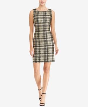 American Living Metallic Plaid Dress