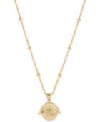 Lucky Brand Gold-plated Evil-eye/hamsa Slip Pendant Necklace