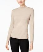 Charter Club Petite Mock-neck Sweater, Only At Macy's