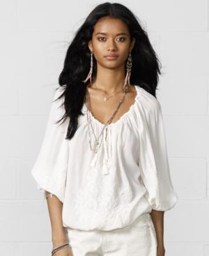 Denim & Supply Ralph Lauren Off-the-shoulder Peasant Blouse