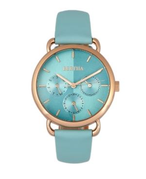 Bertha Quartz Gwen Collection Seafoam Leather Watch 36mm