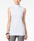 Alfani Petite High-low Turtleneck Top, Only At Macy's