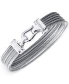 Charriol Women's Silver-tone Cable Bangle Bracelet