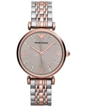 Emporio Armani Women's Two-tone Stainless Steel Bracelet Watch 31mm Ar1840