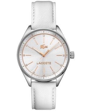 Lacoste Women's Philadelphia White Leather Strap Watch 39mm 2000900