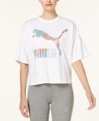 Puma Cotton Glitter-logo Relaxed T-shirt