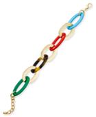 Charter Club Gold-tone Multicolor Link Bracelet, Only At Macy's