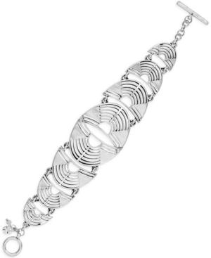 Lucky Brand Silver-tone Openwork Link Bracelet