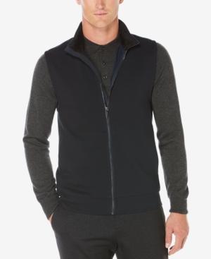 Perry Ellis Men's Zip-front Textured Vest