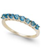 London Blue Topaz Ring (3/4 Ct. T.w.) In 14k Gold