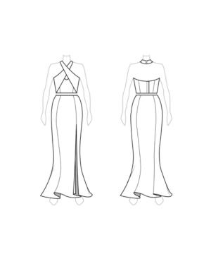 Customize: Switch To Mermaid Skirt - Fame And Partners Cross-over Mermaid Dress