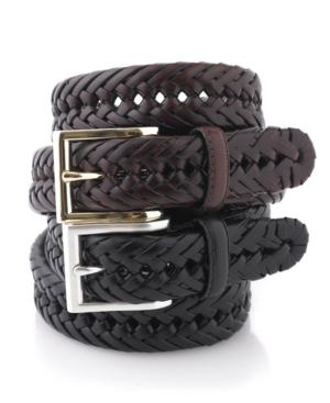 Club Room Belt, Leather Braided Belt