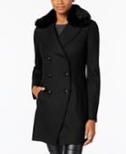 Inc International Concepts Faux-fur-trim Peacoat, Created For Macy's
