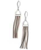 Nine West Tri-tone Tassel Drop Earrings