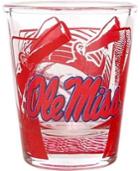 Hunter Manufacturing Mississippi Rebels 3d Wrap Shot Glass