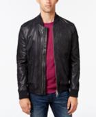 Hugo Boss Orange Men's Leather Bomber Jacket