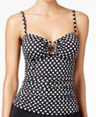 Swim Solutions Neutral Spot Hardware Tankini Top Women's Swimsuit