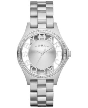 Marc By Marc Jacobs Women's Henry Skeleton Stainless Steel Bracelet Watch 34mm Mbm3337