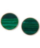Dkny Gold-tone Colored Stone Stud Earrings, Created For Macy's