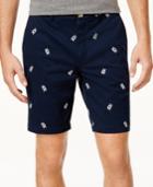 Club Room Men's Embroidered-knot Cotton Shorts, Only At Macy's