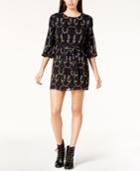 Maison Jules Printed Belted Shift Dress, Created For Macy's