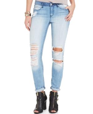 Rewash Juniors' Destroyed Skinny Jeans