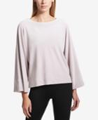 Dkny Sport Velour Kimono-sleeve Top