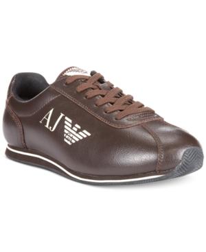 Armani Jeans Low Lace-up Sneakers Men's Shoes
