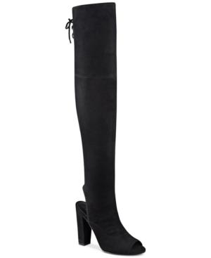Guess Women's Galle Over-the-knee Peep-toe Boots Women's Shoes