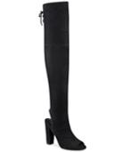 Guess Women's Galle Over-the-knee Peep-toe Boots Women's Shoes