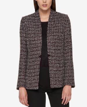 Tommy Hilfiger Open-front Tweed Blazer