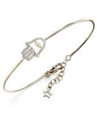 Yellora Diamond Bracelet, Yellora Diamond Hamsa Wire Bracelet (1/6 Ct. T.w.)