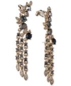 Marchesa Gold-tone Multi-stone Statement Crawler Earrings