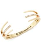 Bcbgeneration Gold-tone Crystal Claw Cuff Bracelet